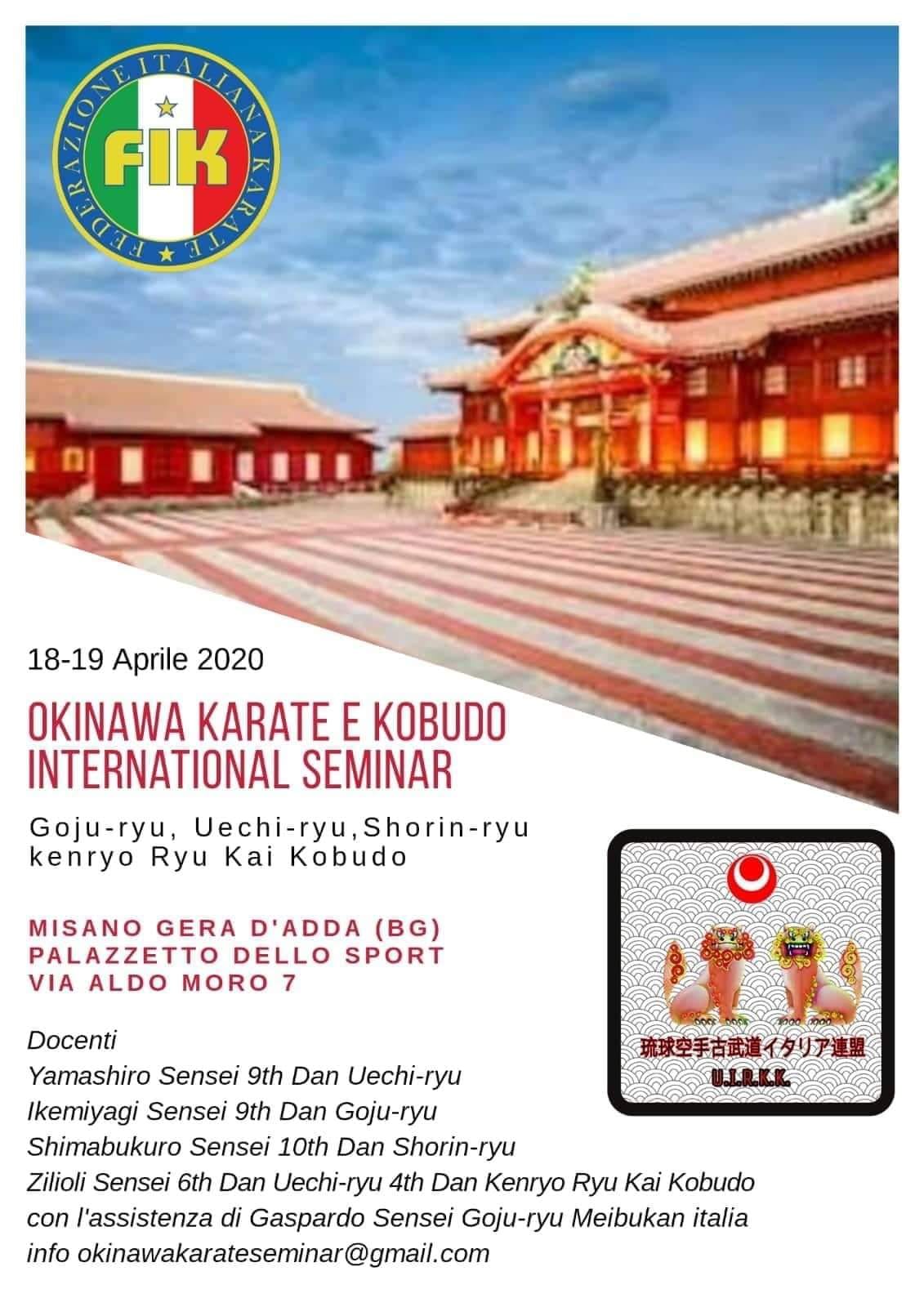 okinawan masters seminar italy 2020